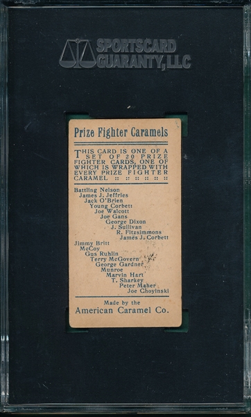 1909 E76 Terry McGovern American Caramel Co. SGC 50