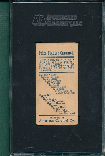 1909 E76 Marvin Hart American Caramel Co. SGC 30