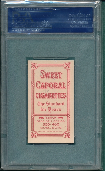 1909-1911 T206 Camnitz, Arm At Side, Sweet Caporal Cigarettes PSA 6
