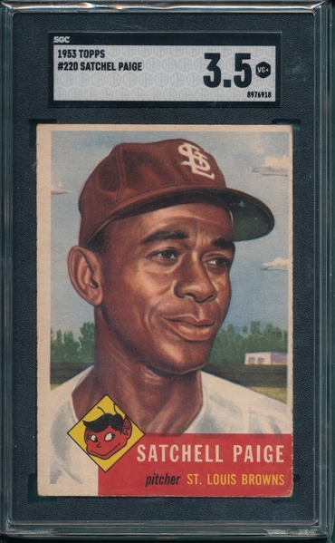 1953 Topps #220 Satchell Paige SGC 3.5