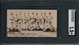1913 T200 Detroit Americans Fatima Cigarettes W/ Ty Cobb, SGC 1.5