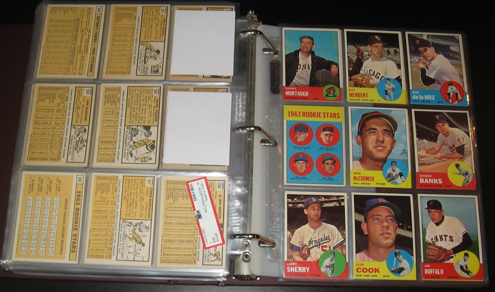 1963 Topps Partial Set (519/576) W/ Musial & Mays