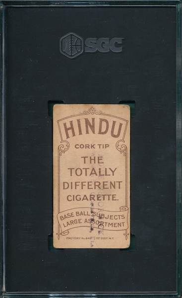 1909-1911 T206 Helm Hindu Cigarettes SGC 1 *Southern League*