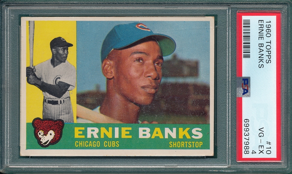 1960 Topps #10 Ernie Banks PSA 4