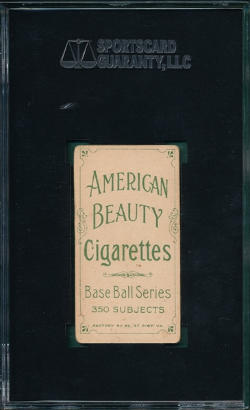 1909-1911 T206 Campbell American Beauty Cigarettes SGC 40
