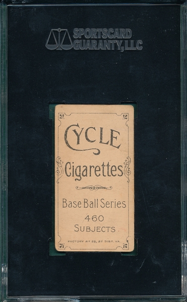 1909-1911 T206 Sheckard, Glove, Cycle Cigarettes SGC 50 *460 series*