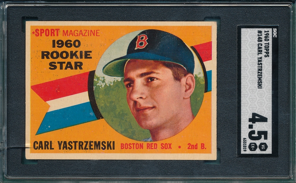 1960 Topps #148 Carl Yastrzemski SGC 4.5 *Rookie*