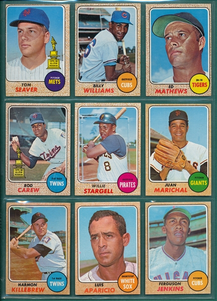 1968 Topps Lot of (720) W/ Seaver, Clemente & Mays