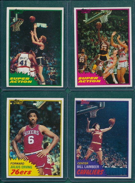 1981-82 Topps Basketball Complete Set (198)