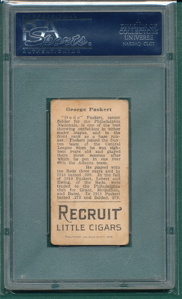 1912 T207 Paskart Recruit Little Cigars PSA 3