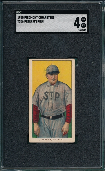 1909-1911 T206 O'Brien Piedmont Cigarettes SGC 4