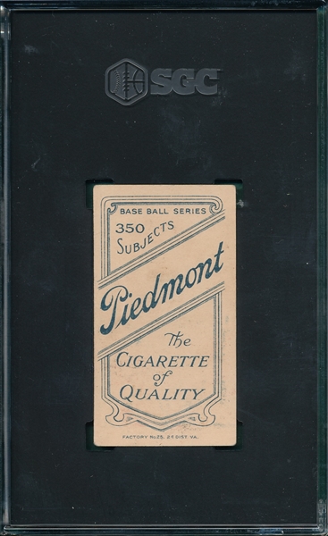 1909-1911 T206 O'Brien Piedmont Cigarettes SGC 4