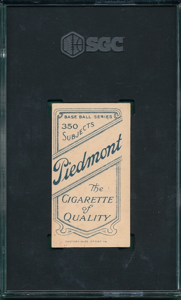 1909-1911 T206 Milan Piedmont Cigarettes SGC 5