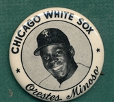 1950s PM10 Orestes "Minnie" Minoso Chicago White Sox Pin