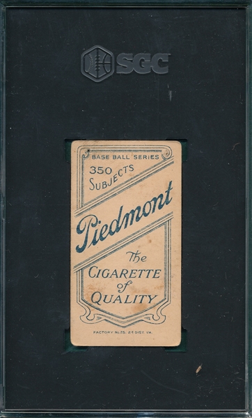 1909-1911 T206 McElveen Piedmont Cigarettes SGC 1