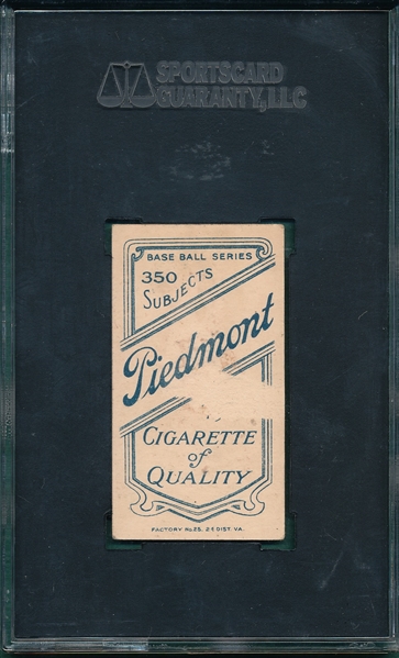1909-1911 T206 Lajoie, Throwing, Piedmont Cigarettes SGC 20 *Great Presentation*