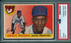 1955 Topps #28 Ernie Banks PSA 2
