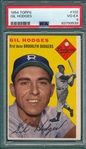 1954 Topps #102 Gil Hodges PSA 4