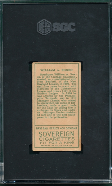 1911 T205 Foxen Sovereign Cigarettes SGC 4