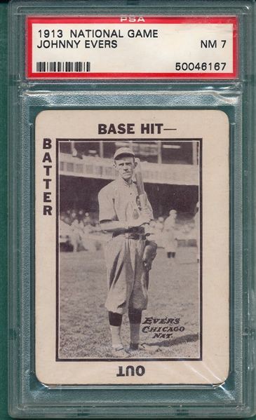 1913 National Game Johnny Evers PSA 7