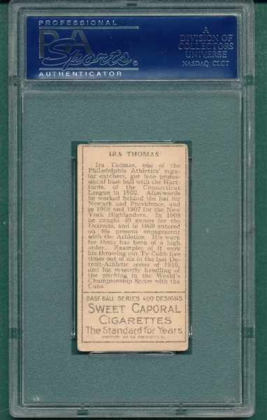1911 T205 Thomas Sweet Caporal Cigarettes PSA 4