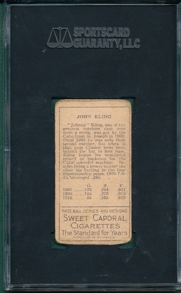 1911 T205 Kling Sweet Caporal Cigarettes SGC 20
