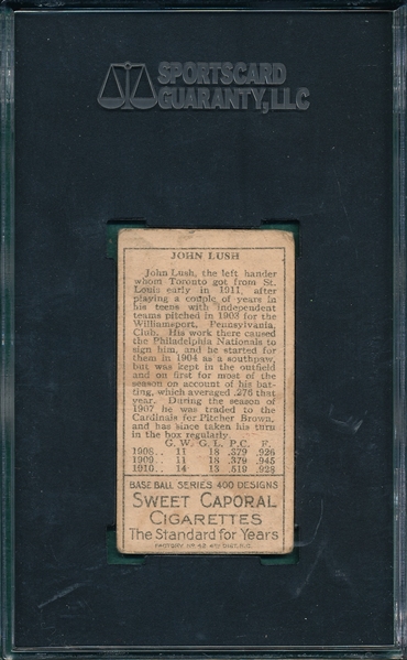 1911 T205 Lush Sweet Caporal Cigarettes SGC 30