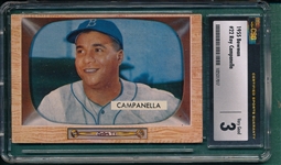 1955 Bowman #22 Roy Campanella CSG 3