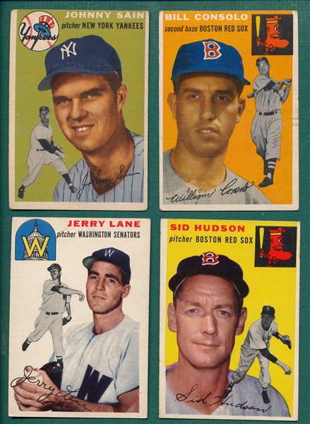 1954 Topps Lot of (91) W/ #205 Sain