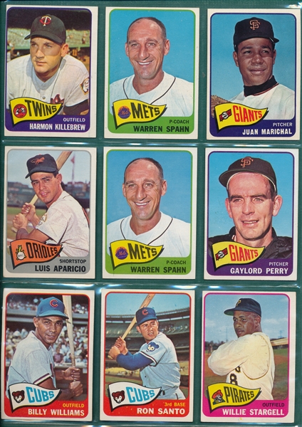 1965-66 Topps Lot of (266) W/ Brock & Ford