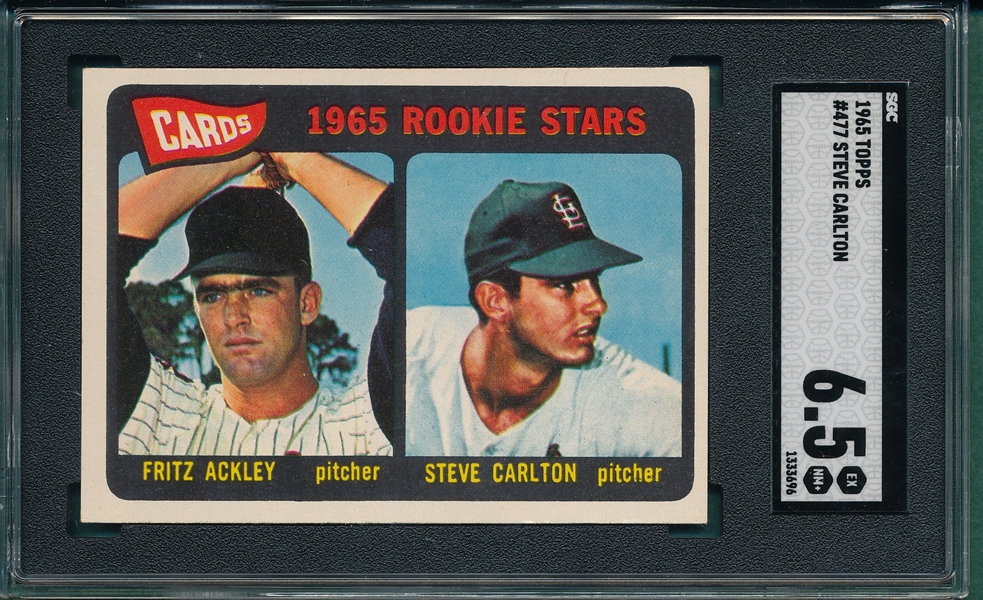 1965 Topps #477 Steve Carlton SGC 6.5 *Rookie*
