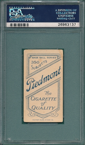 1909-1911 T206 Thebo Piedmont Cigarettes PSA 3 *Southern League*