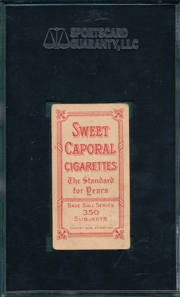 1909-1911 T206 Steinfeldt, Portrait, Sweet Caporal Cigarettes, SGC 40 *Factory 25*