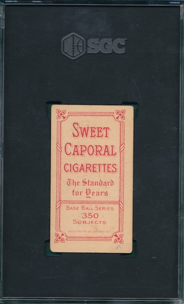 1909-1911 T206 Reulbach, No Glove, Sweet Caporal Cigarettes, SGC 2.5