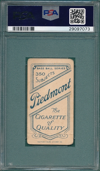 1909-1911 T206 Kling Piedmont Cigarettes PSA 1