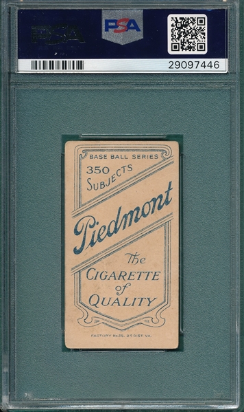 1909-1911 T206 Howard, Del, Piedmont Cigarettes PSA 2