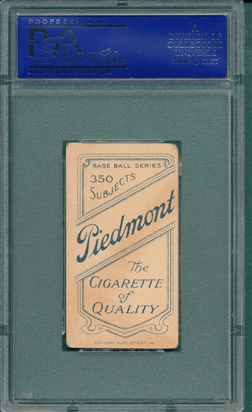 1909-1911 T206 Lundgren, KC, Piedmont Cigarettes PSA 2