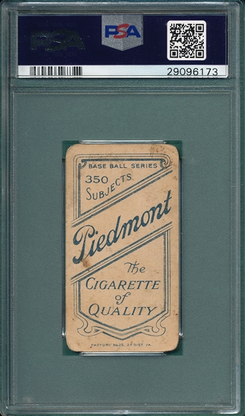 1909-1911 T206 Smith, Chicago, Piedmont Cigarettes PSA 2