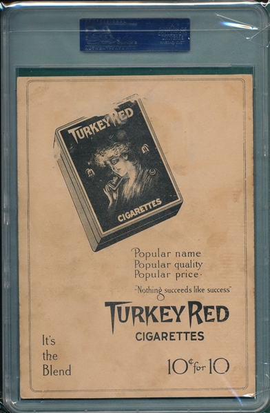 1910-11 T3 #118 Frank Smith Turkey Red PSA 2 (MK) *Ad Back*