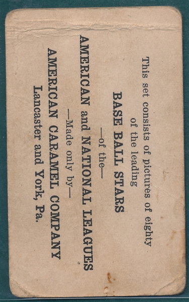 1922 E121-80 Tris Speaker, Mgr., American Caramel Co.