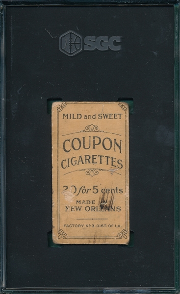 1914 T213-2 Bobby Byrne Coupon Cigarettes SGC 1