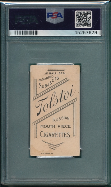 1909-1911 T206 Clark, Josh, Tolstoi Cigarettes PSA 1