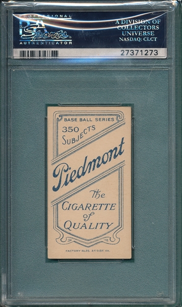1909-1911 T206 Marquard, Portrait, Piedmont Cigarettes PSA 4