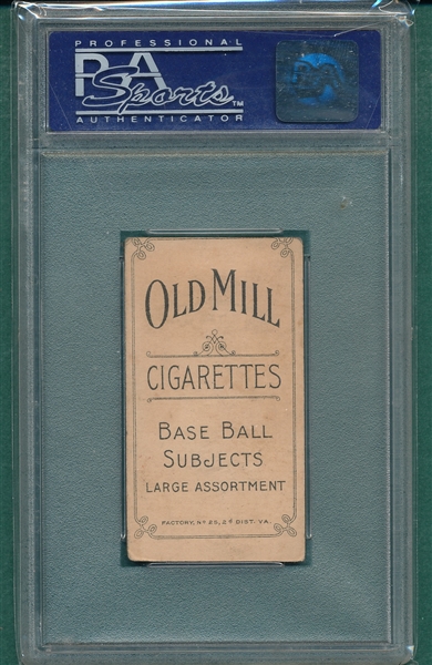 1909-1911 T206 Kelley Old Mill Cigarettes PSA 4