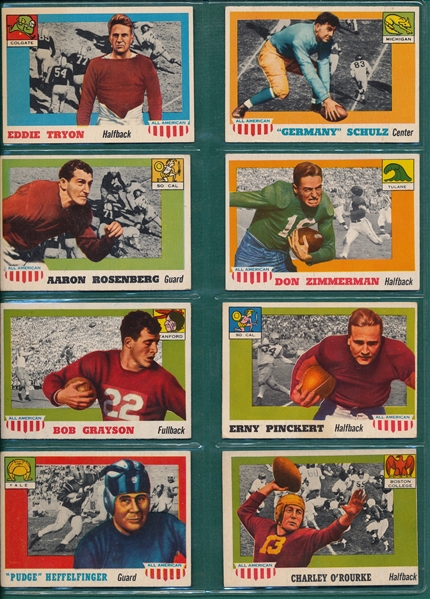 1955 Topps All American Lot of (21) W/ #59 Doc Blanchard