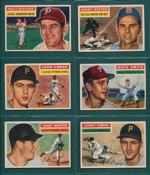 1956 Topps Lot of (20) W/ #52 Grim