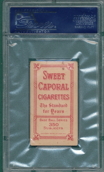 1909-1911 T206 McBride Sweet Caporal Cigarettes PSA 4