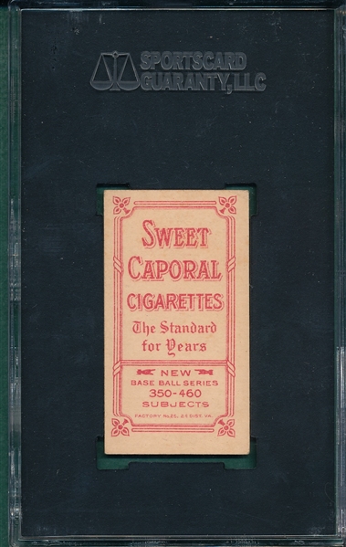 1909-1911 T206 Schaefer, Washington, Sweet Caporal Cigarettes SGC 60 *Factory 25*