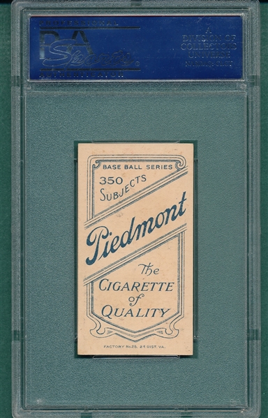 1909-1911 T206 Gray Piedmont Cigarettes PSA 6
