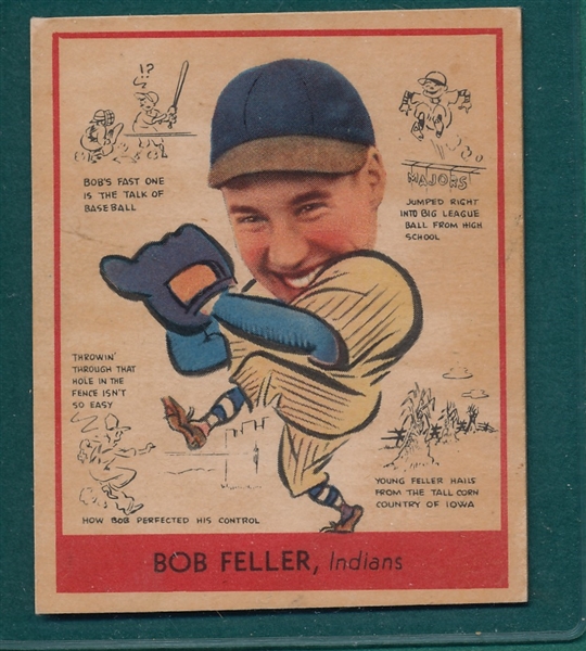 1938 Goudey Heads Up #288 Bob Feller
